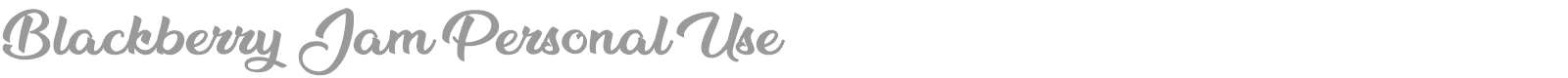 Blackberry Jam font preview